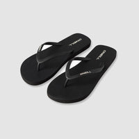 Profile Sandalen mit kleinem Logo | Black Out