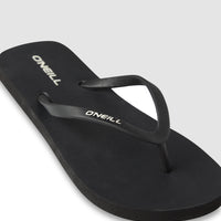 Profile Sandalen mit kleinem Logo | Black Out