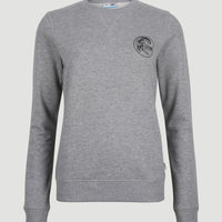 Circle Surfer Crew Sweatshirt | Silver Melee