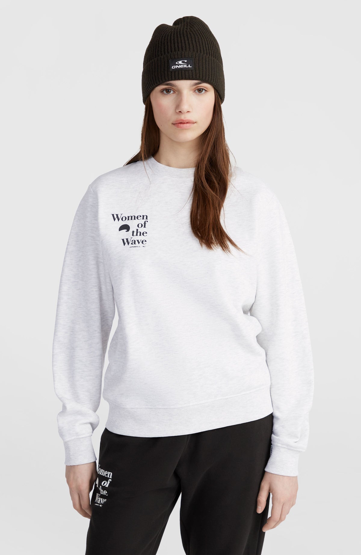 Women of the Wave Crew Sweatshirt | White Melange