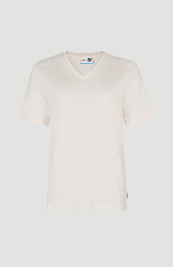 Essentials T-Shirt mit V-Ausschnitt | Peach Whip