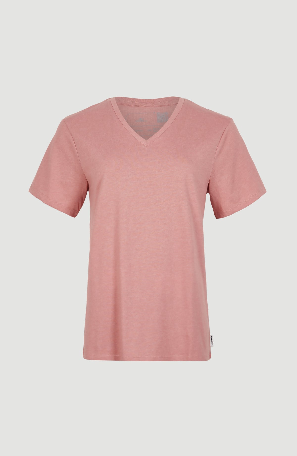 Essentials T-Shirt mit V-Ausschnitt | Ash Rose