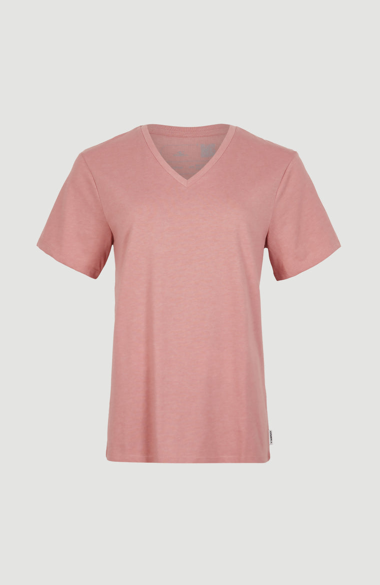 Essentials T-Shirt mit V-Ausschnitt | Ash Rose