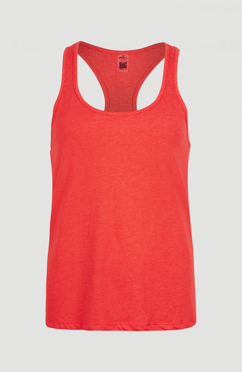 Essentials Racerback-Tanktop | Sunrise Red