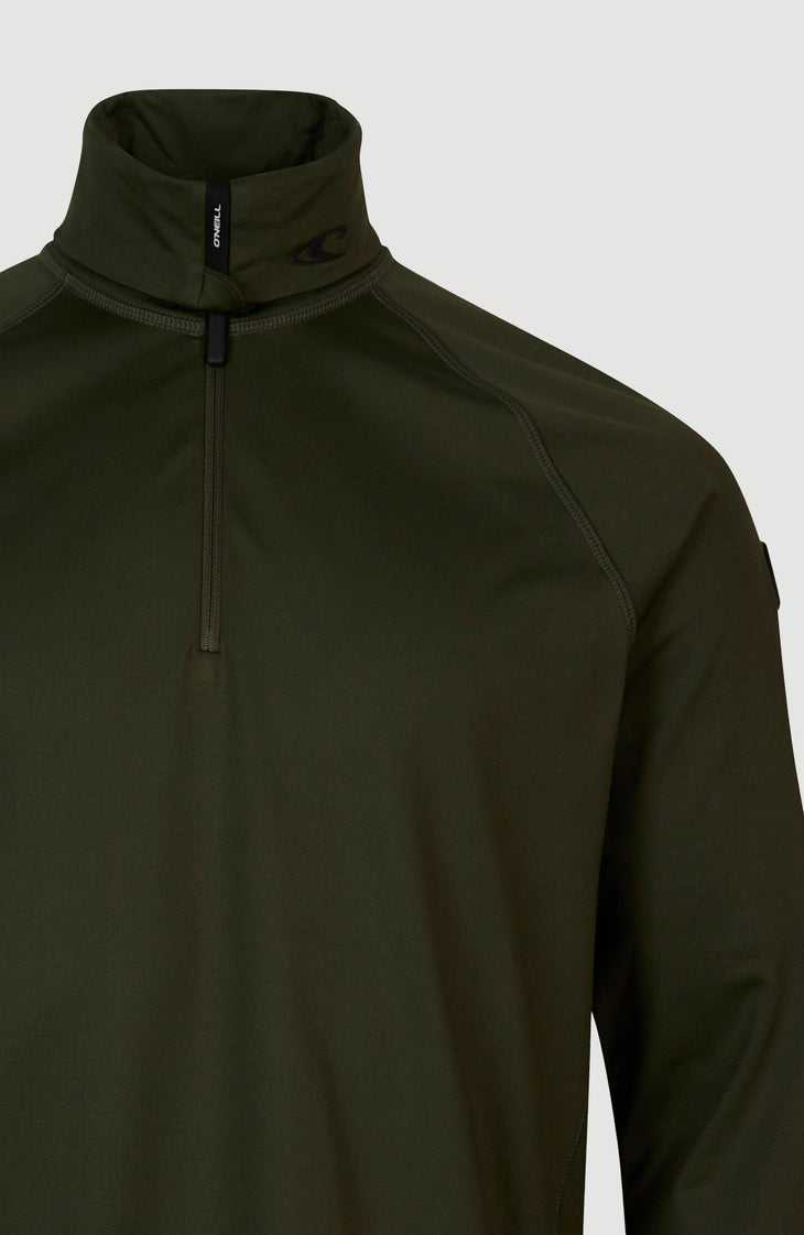 Clime Fleecepullover mit Halbreißverschluss | Forest Night