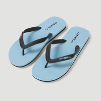 Profile Sandalen mit kleinem Logo | Blue Topaz