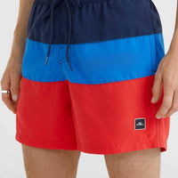 Frame Block Badehose | Red Multi 2