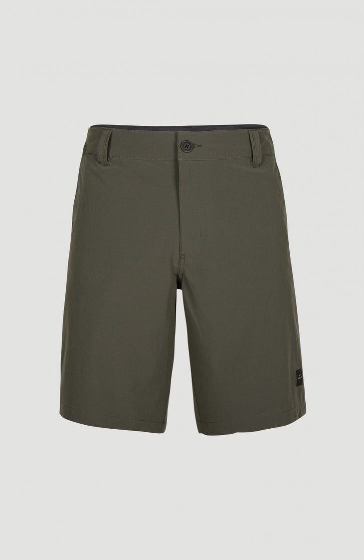 Hybrid Chino-Shorts | Military Green
