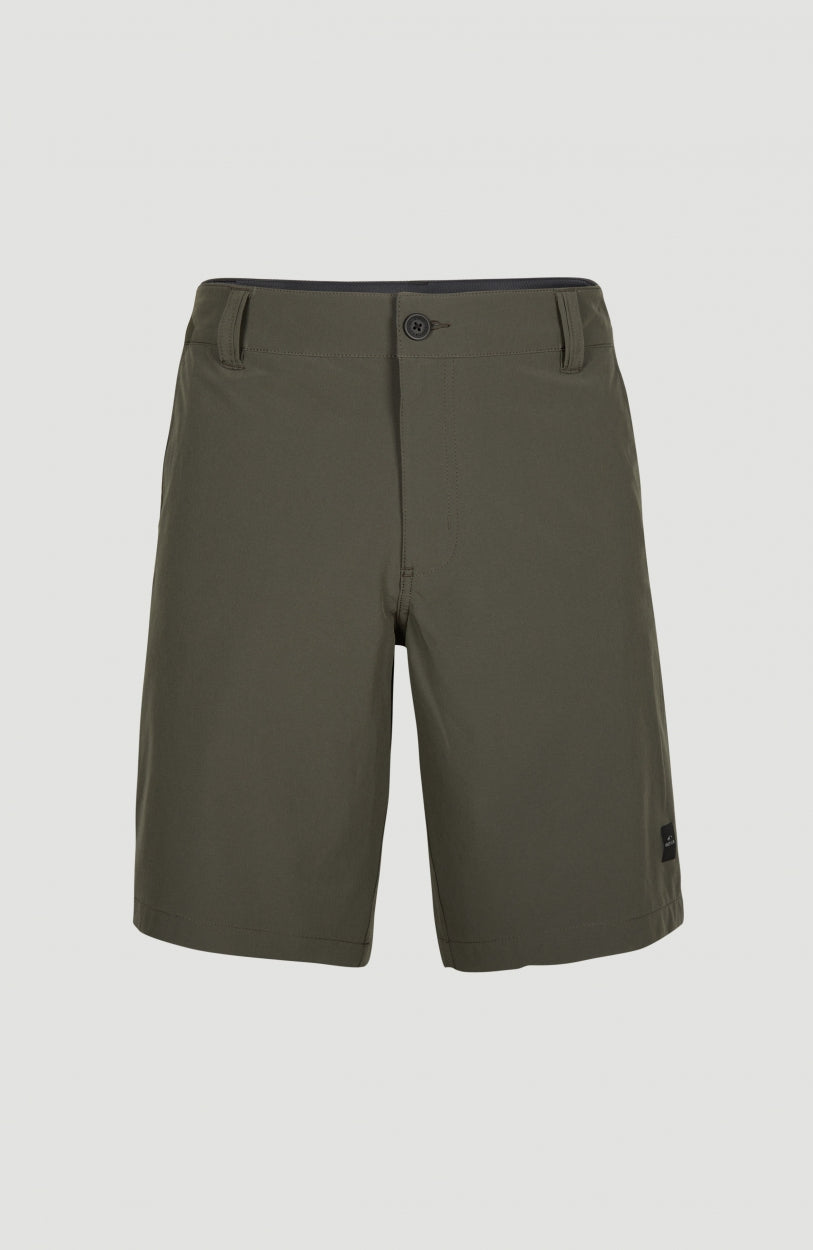 Hybrid Chino-Shorts | Military Green