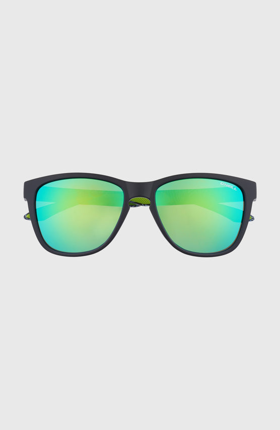 O'Neill DawnPatrol Sonnenbrille | MATTE BLACK/ GREEN RETRO PRINT